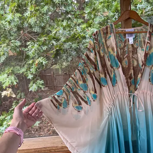 Very Vollbracht Women's Vintage Cream & Turquoise Topper One Size Blue Size undefined