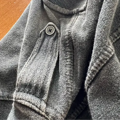 Standard cloth, adult size, medium, full, zip, jacket with zip pockets Gray