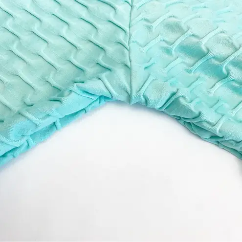 Booty By Brabants Chrome High Waisted Tik Tok Leggings: Seafoam Tiffany Green