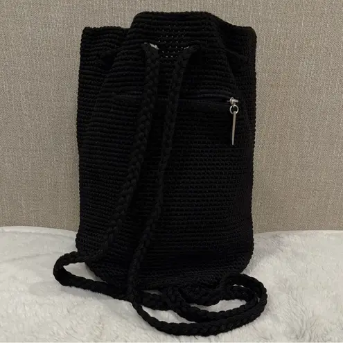 The Sak Y2K Black Crochet Backpack