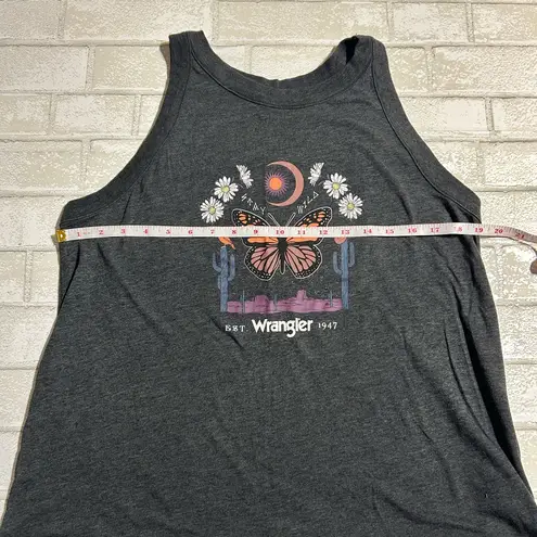 Wrangler  Charcoal Butterfly Graphic Tank Top
