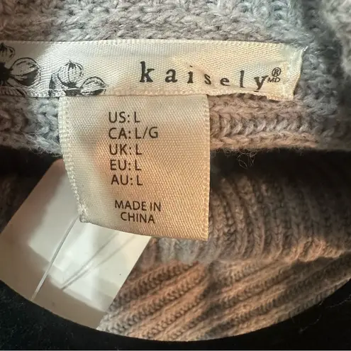 Kaisely Anthropologie Knit Pull Over Cowl Turtleneck Sweater Large - Image 10