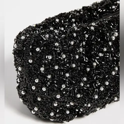 STAUD Beaded Bean Bag, Black, One Size New w/Tag SOLD OUT!