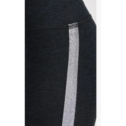 Beyond Yoga SPACEDYE SHINE ON HIGH WAIST DARKEST NIGHT BLACK MIDI LEGGINGS M