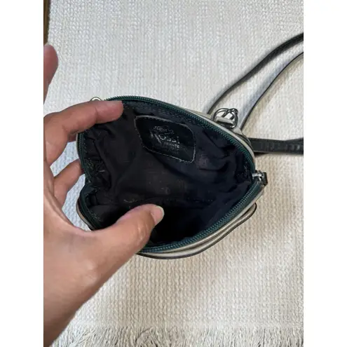 Bruno Rossi Firenze Women's Small Leather Black Crossbody Bag Made in Italy