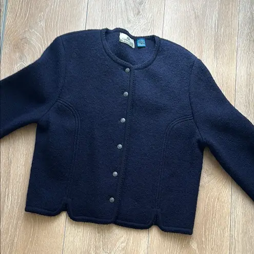 Vintage Carrol Reed Elegant Navy Button