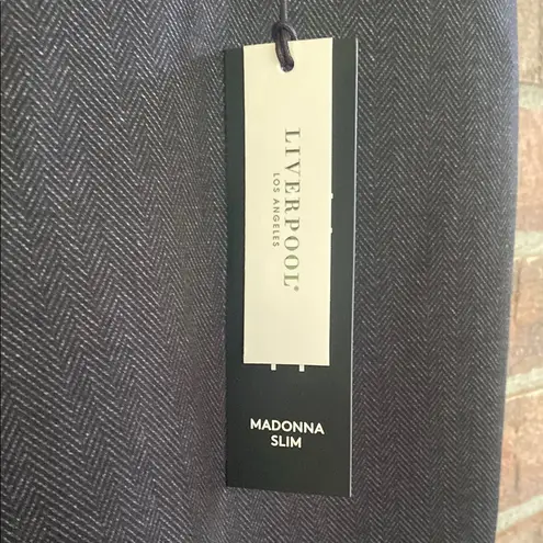 Liverpool Madonna Slim Charcoal Trousers Sleek Modern Design NWT 14W