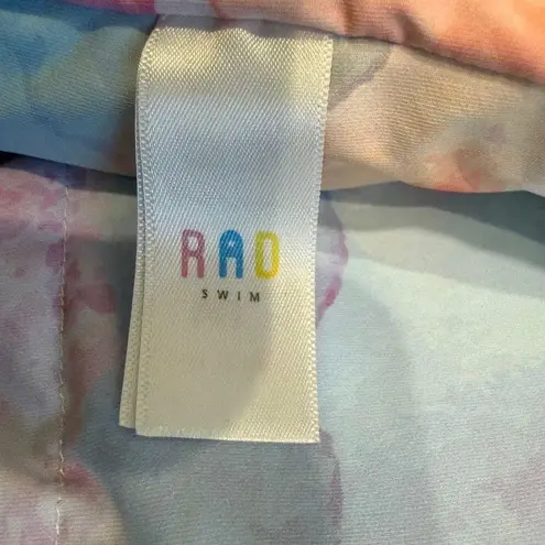 Rad Swim Betsy medium smocked ruffle tankini swim top SW2 2964 Blue