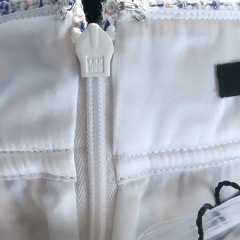 Elie Tahari Eli Tahari Plaid Tweed A-Line Miniskirt Blue Ivy Size 14