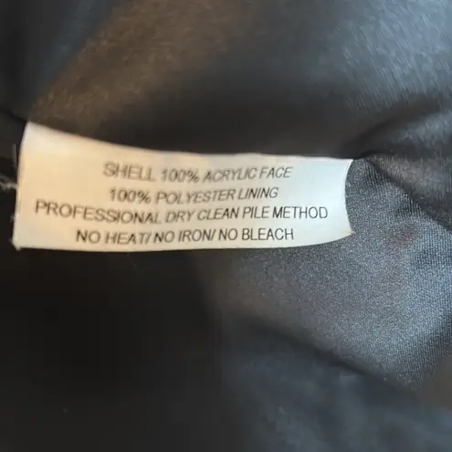 Donna Salyers Fabulous Furs Faux Sheared Beaver Parka Size XS