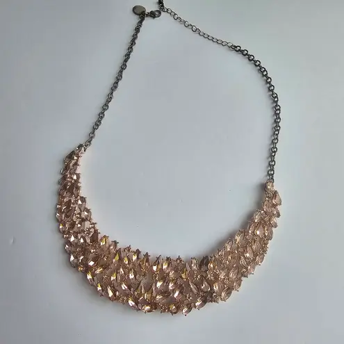 Lovisa bib necklace peach rhinestones Orange