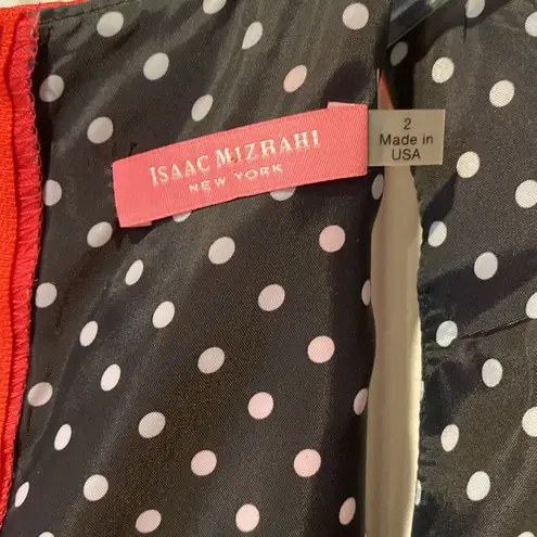 Isaac Mizrahi Red cocktail dress. Size 2