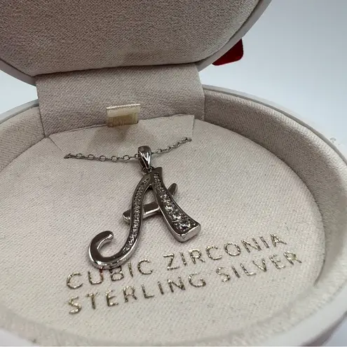 Giani Bernini A Initial Pendant Necklace in Sterling Silver NWT MSRP $100