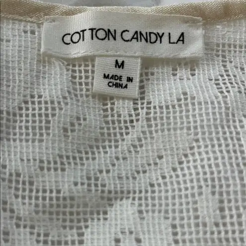 Cotton Candy LA Lace High Low Cover Up Size M