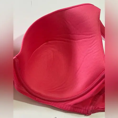 Avenue Watermelon Pink Underwire Plunge Full Coverage T-Shirt Bra 46DD