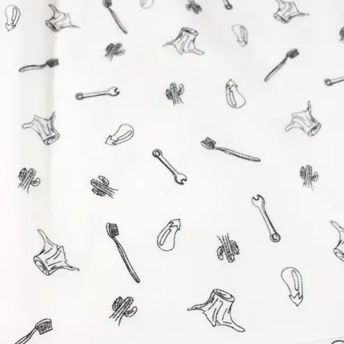 Kensie NWT  White Black Printed Dress Size S