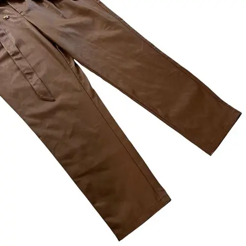 Lucy Paris womens faux leather pleated casual pants