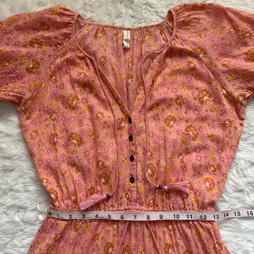 Spell & The Gypsy Collective Spell & The Gypsy Dress Sundown Playdress in Apricot Mini Floral Orange Pink S