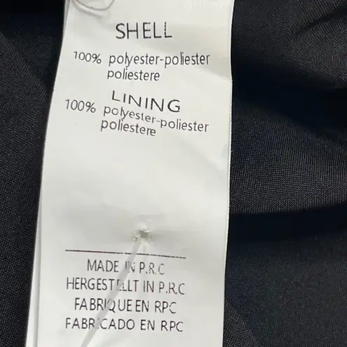 Cupshe  Floral Print Chiffon‎ Mini Dress Women's Medium Long Sleeves Black NEW