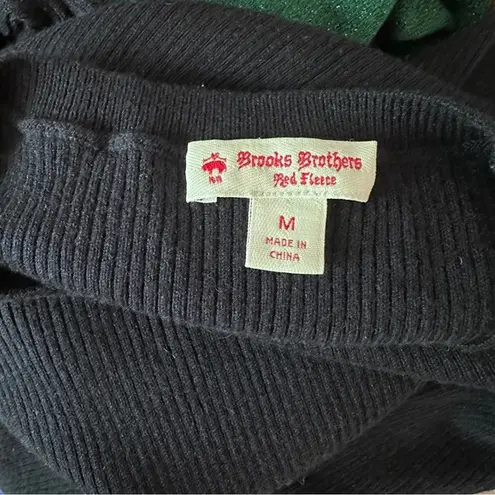 Brooks Brothers merino wool blend belted striped sweater dress size M