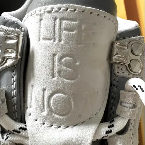 Ganni Chunky Sole Leather Athletic Trainer Sneakers