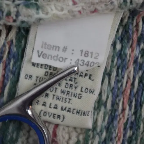 Drift Collective Logo Embroidered Button Up Sweater Vest Tan Size M