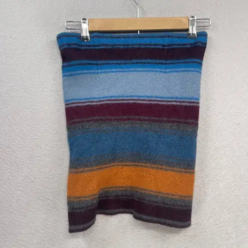 Toad & Co Tube Scarf Neck Warmer Size Medium 100% Wool Western Boho Warm Cozy