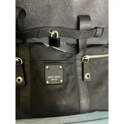 Henri Bendel  Black Nylon Backpack Bag