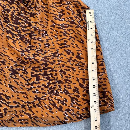 Walter Baker W118 Sleeveless Blouse Women's Small Rust Orange Animal Print