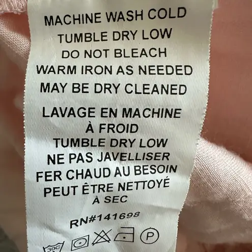 Ramy Brook NEW! Powder Pink Ray Jumpsuit Fringe Neckline Ankle Cuffs Size XS