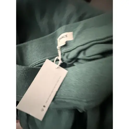 Pact NWT Airplane Wrap Cardigan | Pintuck Wide Leg Pant | Top Size L Deep Green