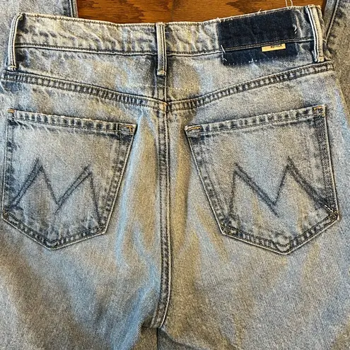 MOTHER Denim Jeans The Swooner Rascal Ankle - Signs & Symbols Size 26