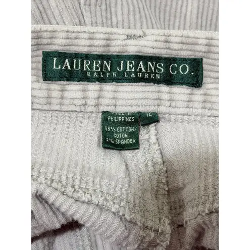Lauren Jeans Co Ralph Lauren Corduroy Pants Gray Bootcut Women's Size 12 Casual