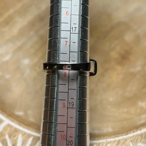 Sterling Silver JTV Blue And White Cubic Zirconia Rhodium Over Ring 11.31ctw