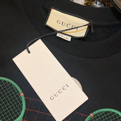 Gucci  Tennis Embroidered Sweatshirt size xs