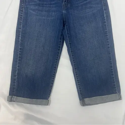 Levi's Levi’s Cuffed Capri Mid Rise Blue Stretch Denim Pants Jeans Sz 10