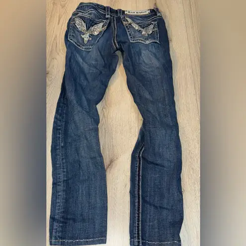 Rock Revival  Lucille skinny blue jeans denim