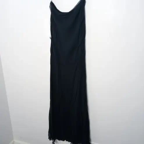 Cassandra Stone black silk dress/ strapless dress size 4