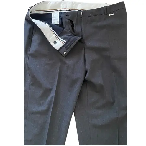 Hugo Boss Boss Tiluna Slim Wool Suit Trousers Sz 12