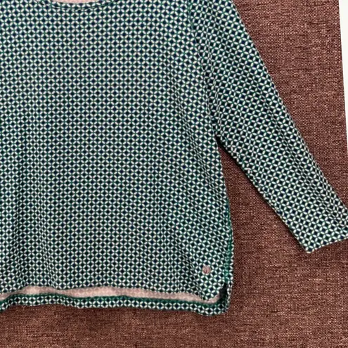 Talbots Womens Tunic Blouse Size 1X Athleisure Lounge Relaxed Comfy Soft Green