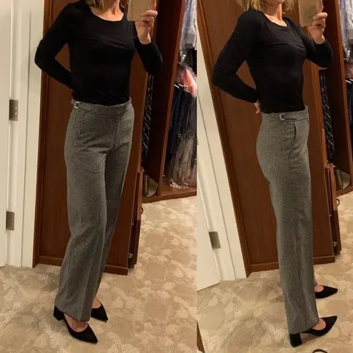 OFFICINE GÉNÉRALE Black White Houndstooth 100% Wool Celeste Pants size 42