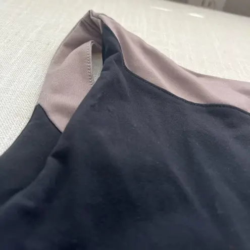 live the process , Brown and Black Sports Bra| Size XS