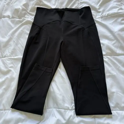 Lululemon Womens Leggings Black Yoga Zipper Back Ankle Workout Gym Training Size undefined