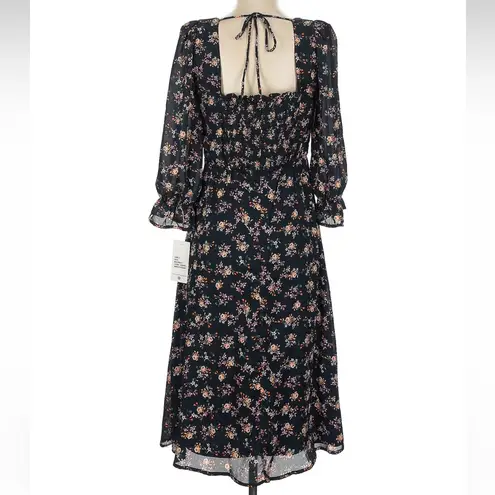 Julia Jordan Floral Bell Sleeve Midi Dress Country Cottage Size 2 XS NWT