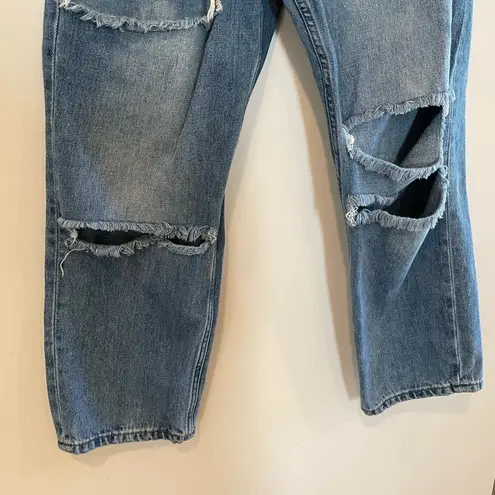 Dear John  Super High Rise Jodi Straight Jeans in Sunnyvale Wash Distressed Sz 30