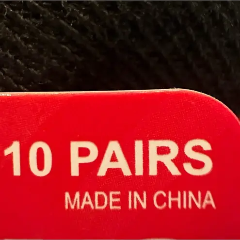 No Show 10 Pair of Multicolored Dog Socks Red