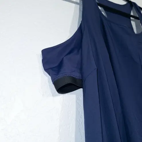 Halara NWT Patriot Blue Breezeful RacerPocket Midi Quick Dry Athleisure Dress 3X