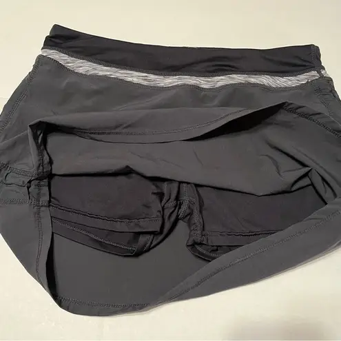 Tangerine Womens Size Small Grey Gray Athletic Skort Back Zip Pocket Golf Preppy