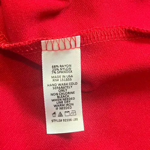 Nine Britton Red Scalloped Mini Dress Medium Niya Flared Sleeveless Halter NWT