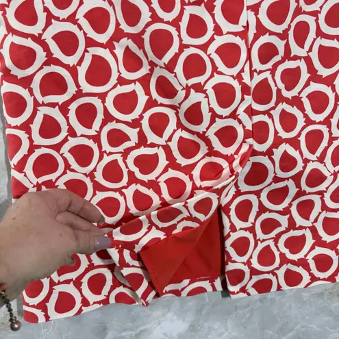 Boden Women’s Skirt US size 10 Abstract Art Deco Preppy Orange Size M